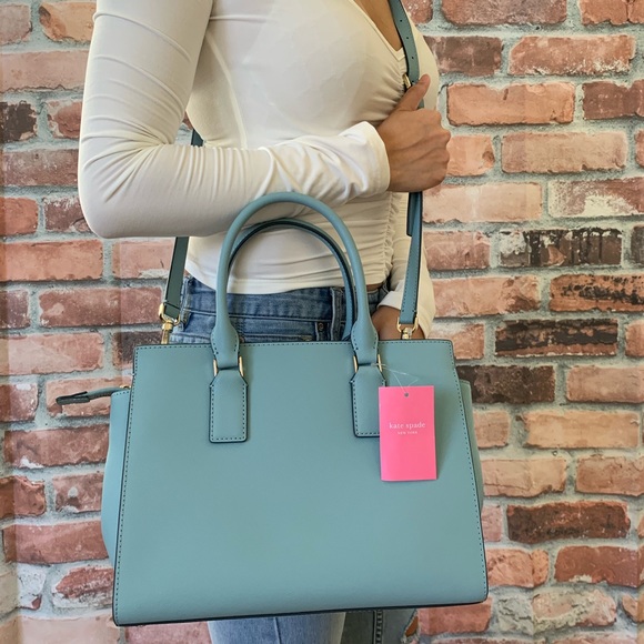 Kate spade MEDIUM Cameron satchel crossbody blue - Picture 4 of 8